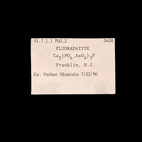 Fluorapatite | Franklin Mine, Franklin, Sussex Co., New Jersey, USA