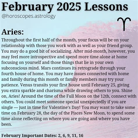 🔮 Horoscopes & Astrology | February 2025 Lessons Part 1. Go To ...