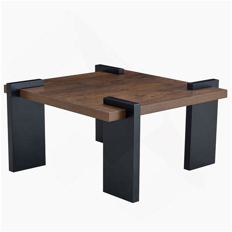 Wrought Studio™ Walnut-Colored MDF Coffee Table, Suitable For Modern ...