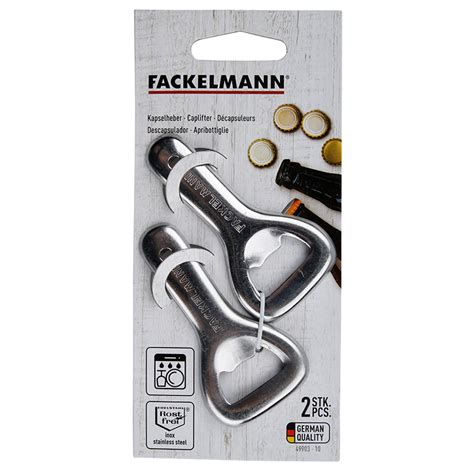 Bottle Opener Stainless Steel 2Pcs | Fackelmann
