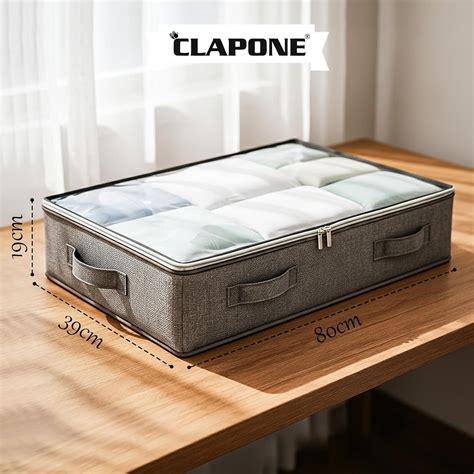 1 Pack 66 L Underbed Storage Bag for Clothes Foldable Underbed ...