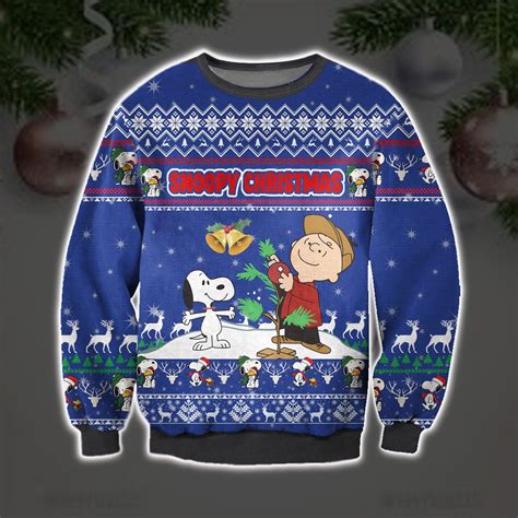 Snoopy And Charlie Brown Christmas Ugly Sweater Sweatshirt - Reallgraphics