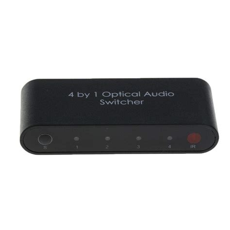 PRAV® Digital Optical Audio Switch with Remote Control Selector Box ...