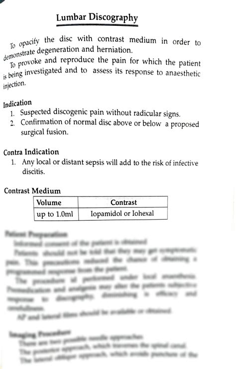 Image result for Lumbar Discogram