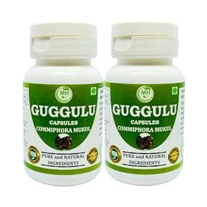 Buy Morsan's Guggulu (Commiphora mukul) Capsules, Pack of 2 x 60 x 500 ...