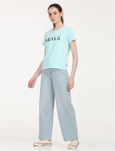 Women's Light Blue Wide Leg Fit High Rise Jeans – Levis India Store