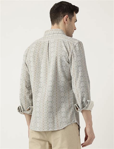 Buy Cotton Relaxed Fit Printed Shirt at Marks & Spencer