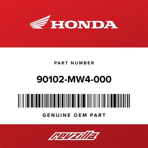 Honda 90102-MW4-000 BOLT, FLANGE (8X19) - RevZilla