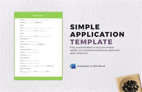 Editable Application Form Templates in Word to Download