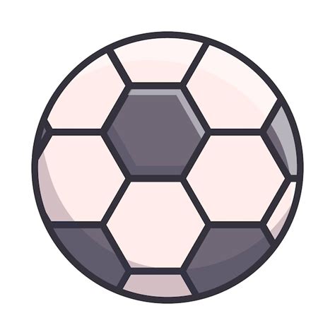 Icône de ballon de football plat Vector Équipement de sport de football ...