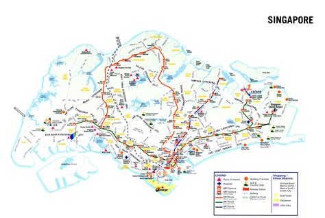 Maps of Singapore | Detailed map of Singapore in English | Tourist map of Singapore | Road map ...