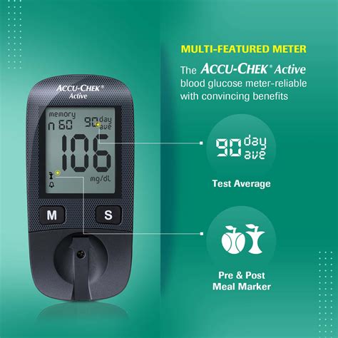 Buy ACCU-CHEK ACTIVE GLUCOMETER KIT (WITH FREE 10 STRIPS) Online & Get ...