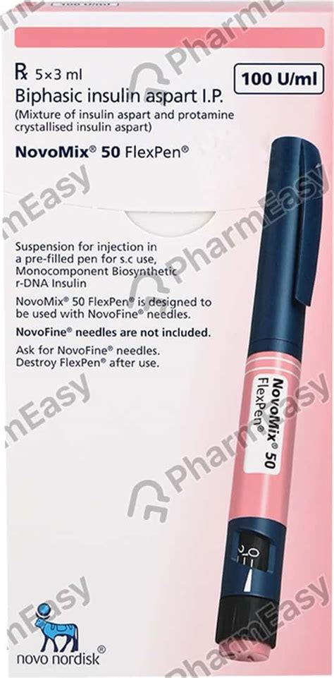 Novomix Flexpen 100 IU/ML Suspension For Injection (3): Uses, Side ...