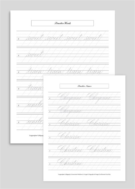 Image result for Copperplate Guide Sheet