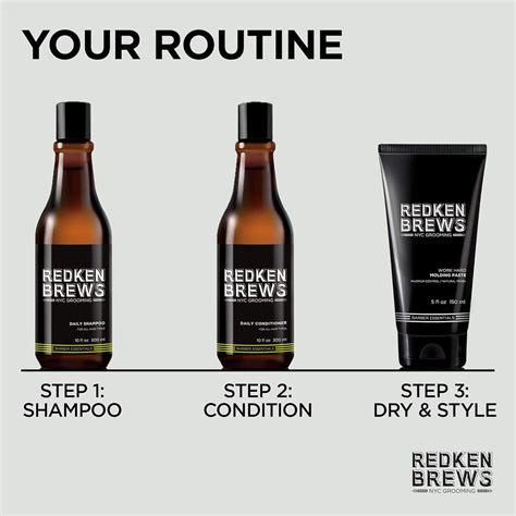 Buy Redken Brews Molding Paste For Men, High Hold, Natural Finish, For ...