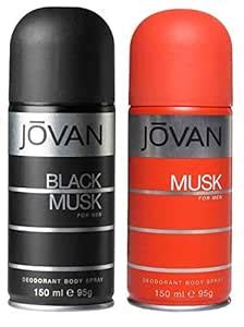 Buy Jovan Combo Deodorant Black Musk + Musk For Men- Pack Of 2 (150ml ...