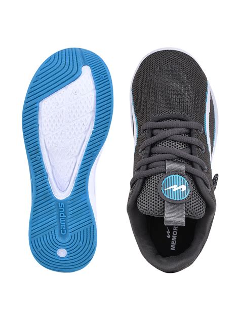Buy Running Shoes For Kids: Hm-601-Gry-Lt-Blu | Campus Shoes