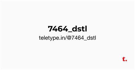 @7464_dstl — Teletype