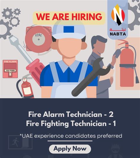Hiring: Fire Alarm Technicians & Fire Fighting Technician | NABTA For Fire Fighting & Alarm ...