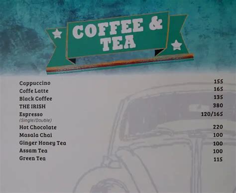 Menu at Garage Inc., New Delhi, New Delhi, Uphaar Cinema Complex