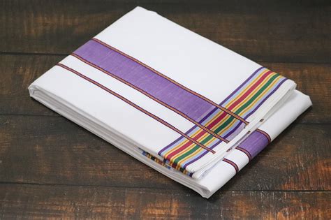 Fancy Border Seer Panchakacham Dhoti - 9x5 (6.30mtr) – Hindustan Cotton ...