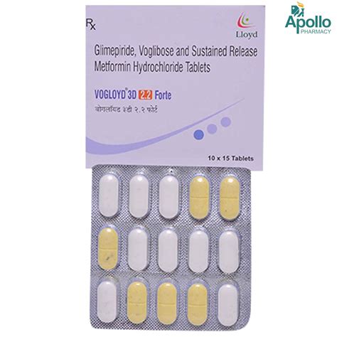 Vogloyd 3D 2.2 Forte Tablet 15's Price, Uses, Side Effects, Composition ...