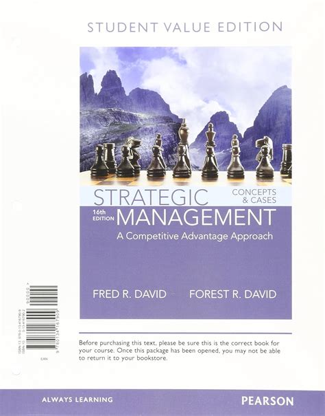 Buy Strategic Management: Concepts and Cases: A Competitive Advantage ...