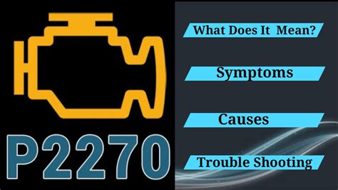 Image result for Engine Code P2270