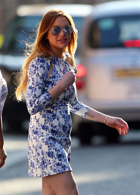 LINDSAY LOHAN Out and About in London 04/23/2015 – HawtCelebs