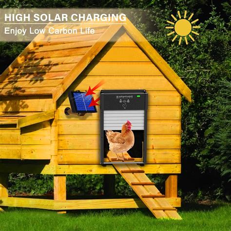 Buy Automatic Chicken Coop Door with Timer, Light Sensor and Remote ...