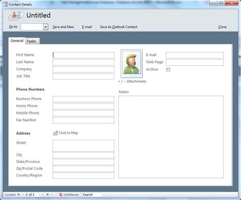Image result for Access Task Management Database Template