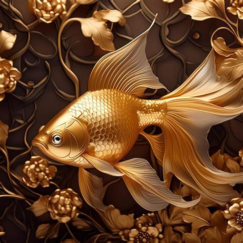Картина золотая рыбка Изображения – скачать бесплатно на Freepik