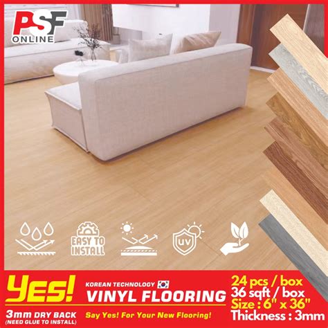 [24pcs] Vinyl Flooring DIY | Vinyl Plank | The Cheapest Vinyl Flooring ...