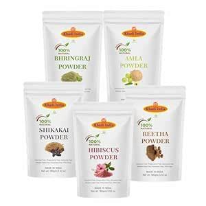 Vedimatic Ayurvedic Herbal Hair Powder - Khadi 100% Herbal Pure Amla ...