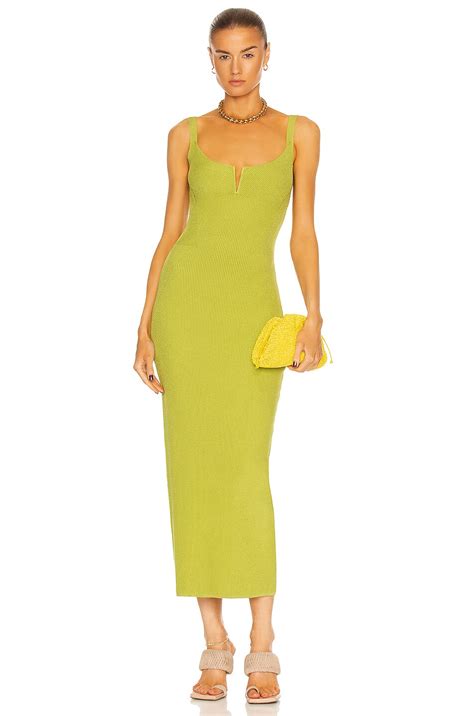 GAUGE81 Adeje Long Dress in Bright Green | FWRD