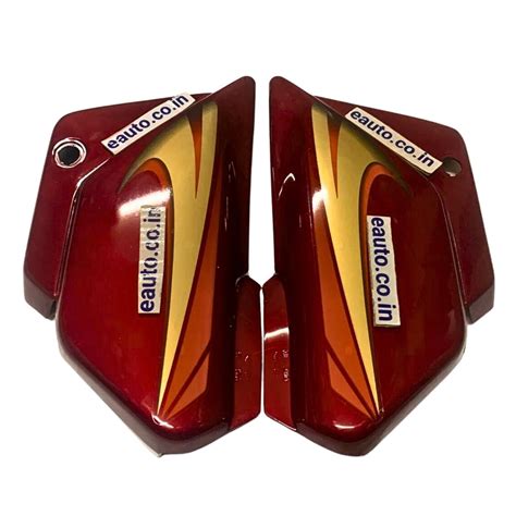 Side Panel for Hero Splendor | Alloy Wheel | Red & Orange Colour