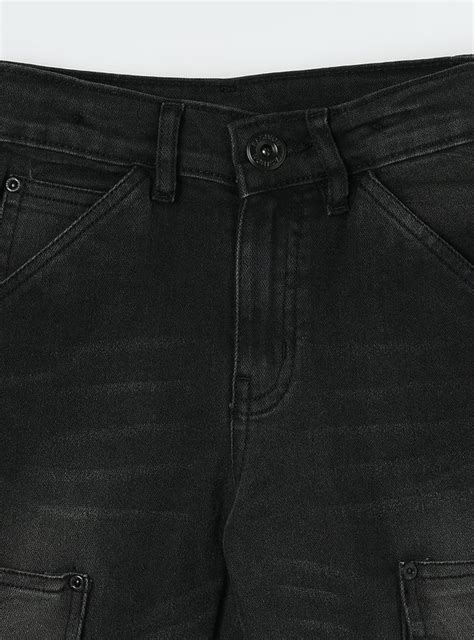 Buy Boys Loose Fit Washed Cargo Jeans Online at just Rs. 799.0 ...