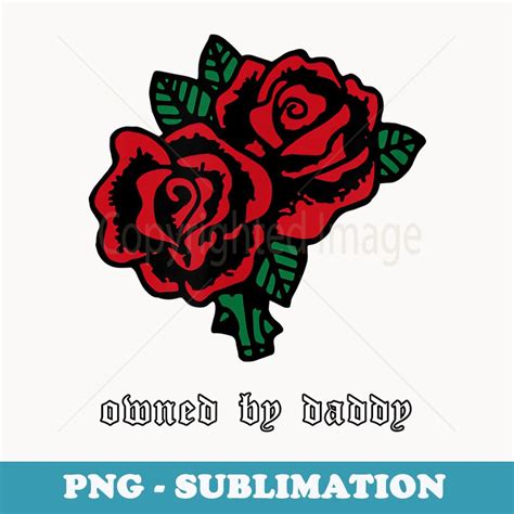 Owned By Daddy - Soft Grunge Aesthetic Red Rose Flower | Inspire Uplift