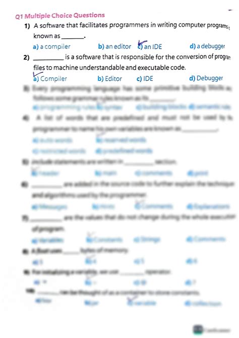 Computer Science 10 Class Question Answer Problem Solving 的图像结果