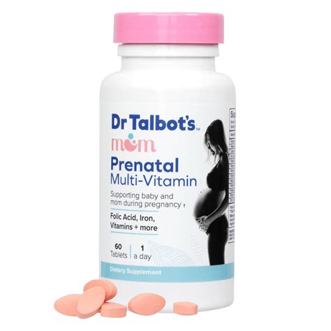 Amazon.com: Dr. Talbot's Mom Prenatal Multi-Vitamin Daily Supplement - Folic Acid, Iron ...