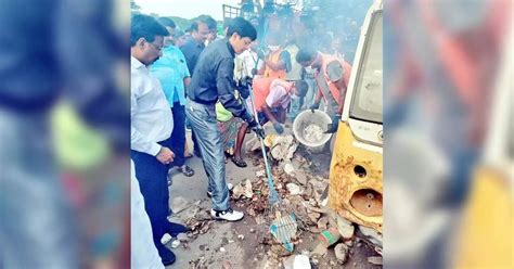 GCC Commissioner inspects intensive cleaning work in Royapuram