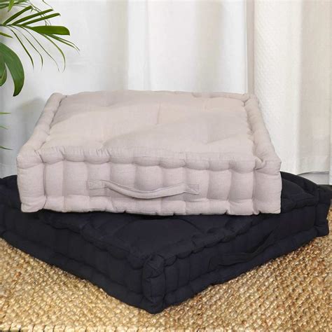Oversized Floor Cushion, Black