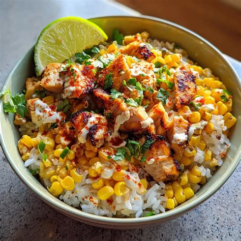 Street Corn Chicken Rice Bowls - Cooking Circuit
