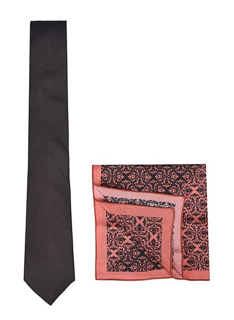 Chokore Black color silk tie & Indian at Heart design Marsela and Blac