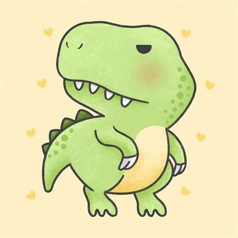 Cute T Rex Drawing