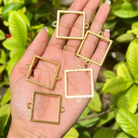 Square Gold Charm Pack (Set of 5) – Epoxy Tales