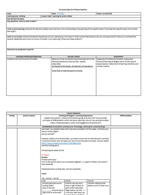 Image result for Lesson Plan for Letter Knowledge