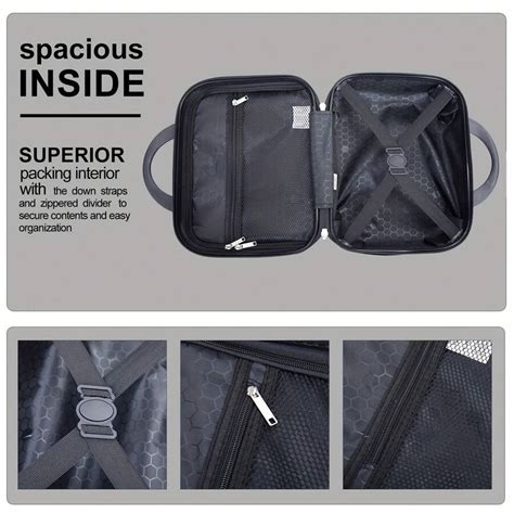 HOT-[2 Piece Efficient Carry-On Luggage] 2 Piece Luggage Set: Hardshell ...