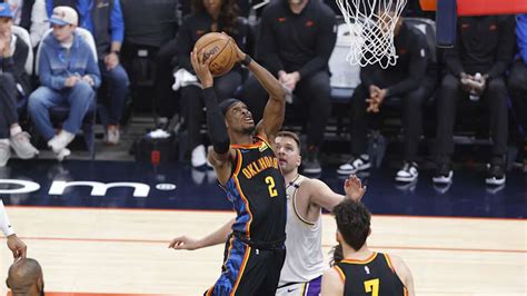 Oklahoma City Thunder v Los Angeles Lakers Background