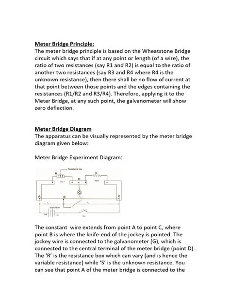 Image result for Meter Bridge Experiment Error Analysis